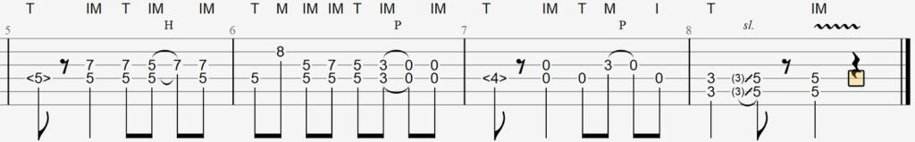 tuto money for nothing tablature partie 2